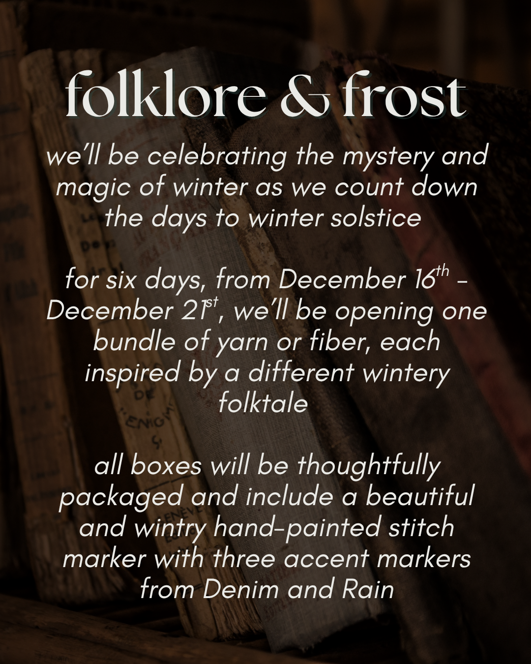 Folklore & Frost // 2025 Winter Solstice Countdown Box