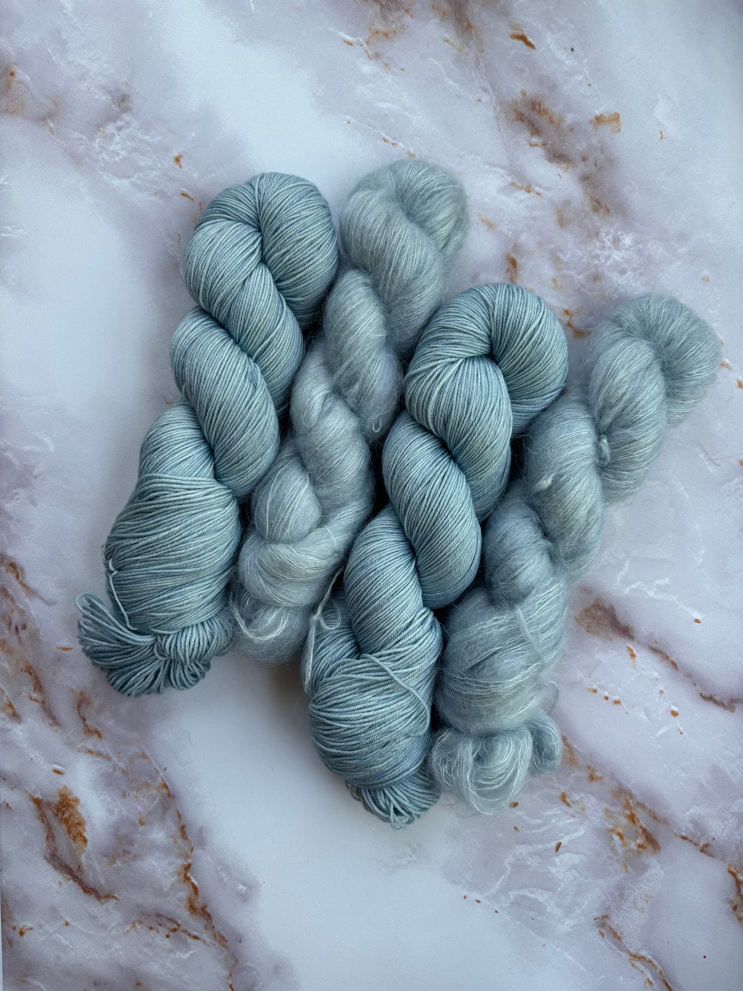 Fingering + Mohair Double Set
