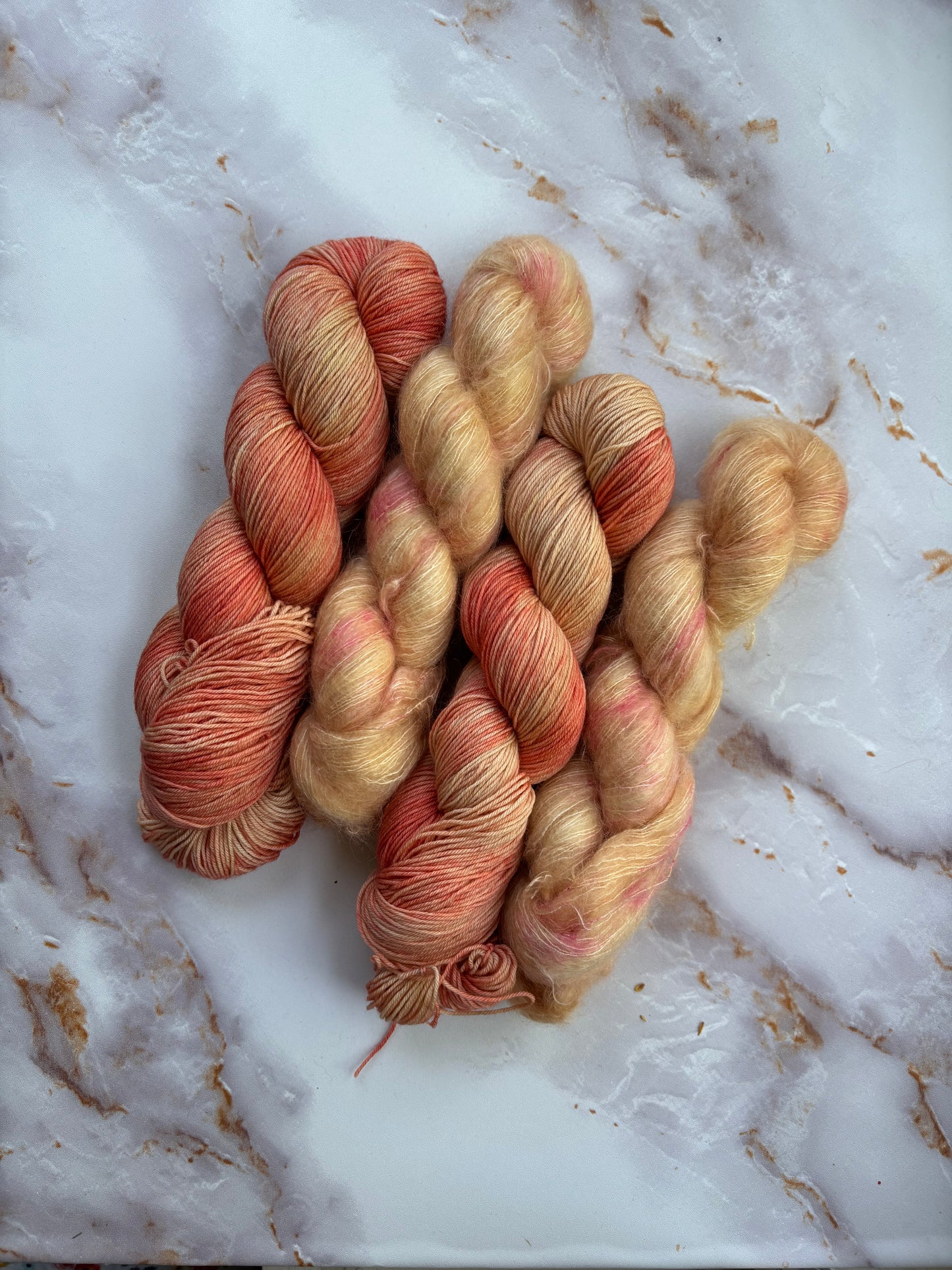 Fingering + Mohair Double Set