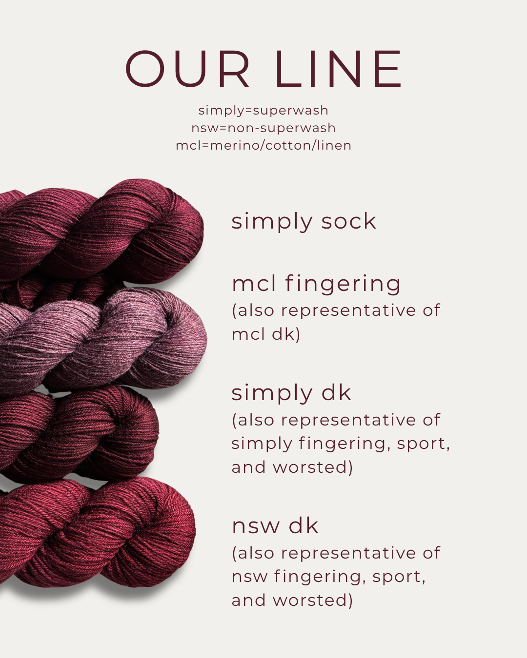 Our Line  // PRE-ORDER 10-12 WEEKS