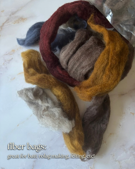 4oz Fiber Assortment Bags // Ready to Ship