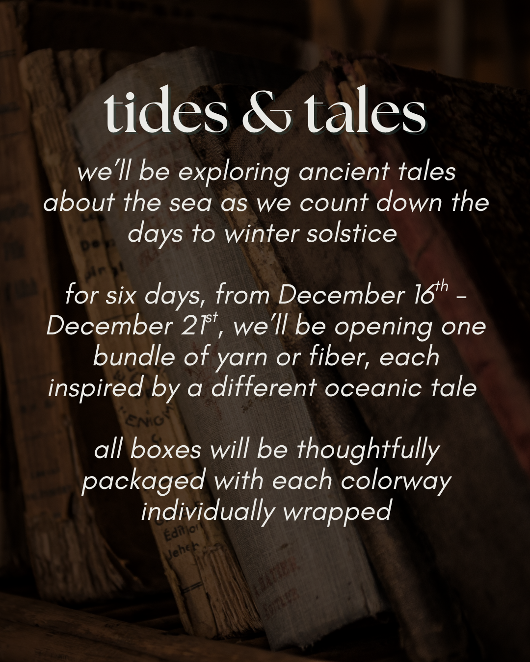 Tides & Tales // 2026 Winter Solstice Countdown Box