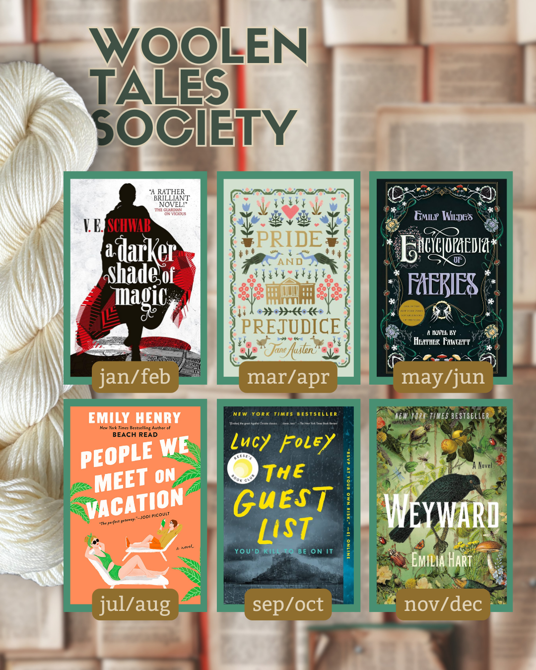 Woolen Tales Society // Book Club ONLY (no yarn/fiber)